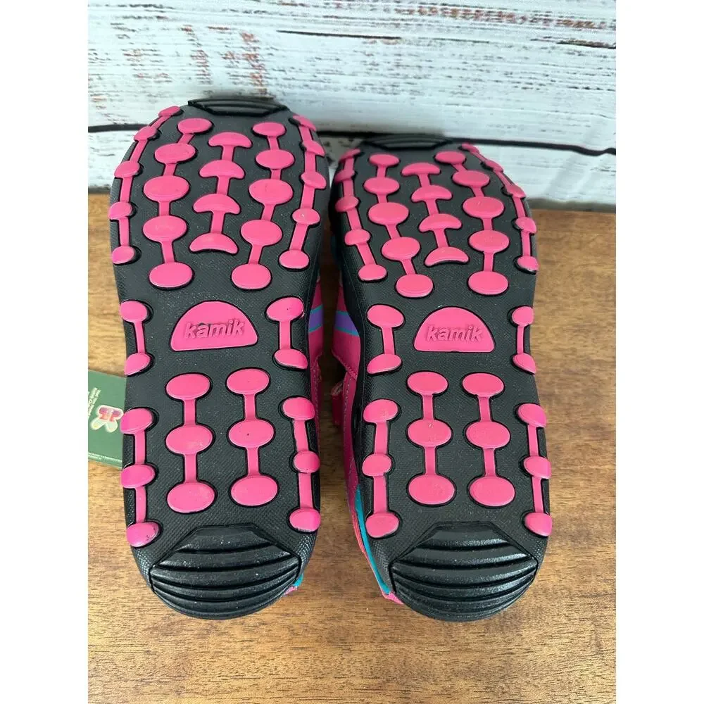 New In Box Girl's Pink Kamik Water Hiking Shoes- Mantaray Pink Rose Youth Size 7